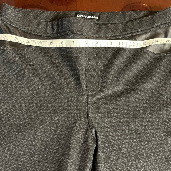 Black stretch jeans straight leg Polyester Rayon Spandex. New Years size L/G - Picture 5 of 8